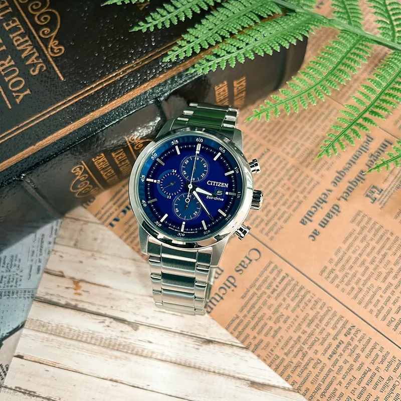 Citizen Analog Eco-Drive Blue Dial Men's Watch- CA0610-52L